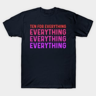 Funny Saying Ten For Everything - Violent femmes kiss off T-Shirt